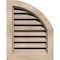 Ekena Millwork Quarter Round Top Right Functional, Pine Gable Vent w/ Brick Mould Face Frame, 10"W x 20"H GVWQR10X2000SFUPI - alternate 1